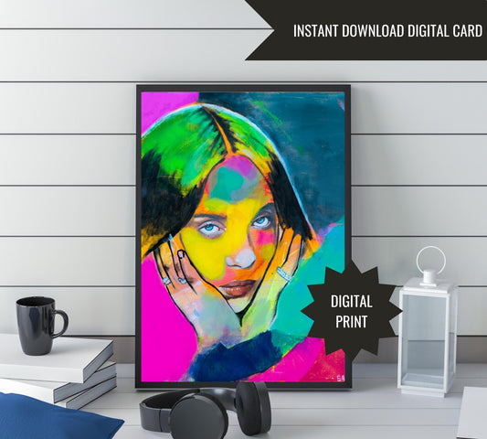 BILLIE EILISH DIGITAL PRINT