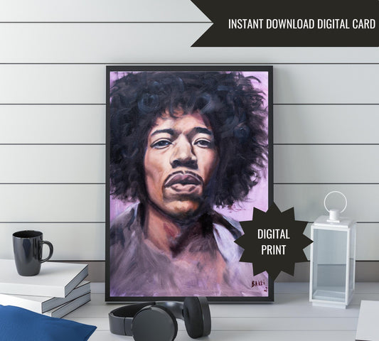 JIMI HENDRIX DIGITAL PRINT