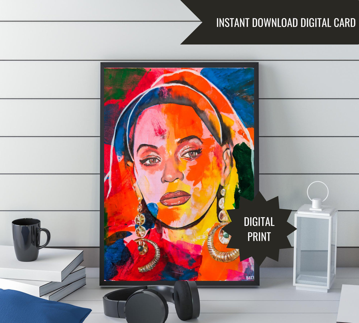 Beyonce Digital Wall Print | Modern Printable Home Decor | Custom Art Available | Instant Download | Unique Wall Print