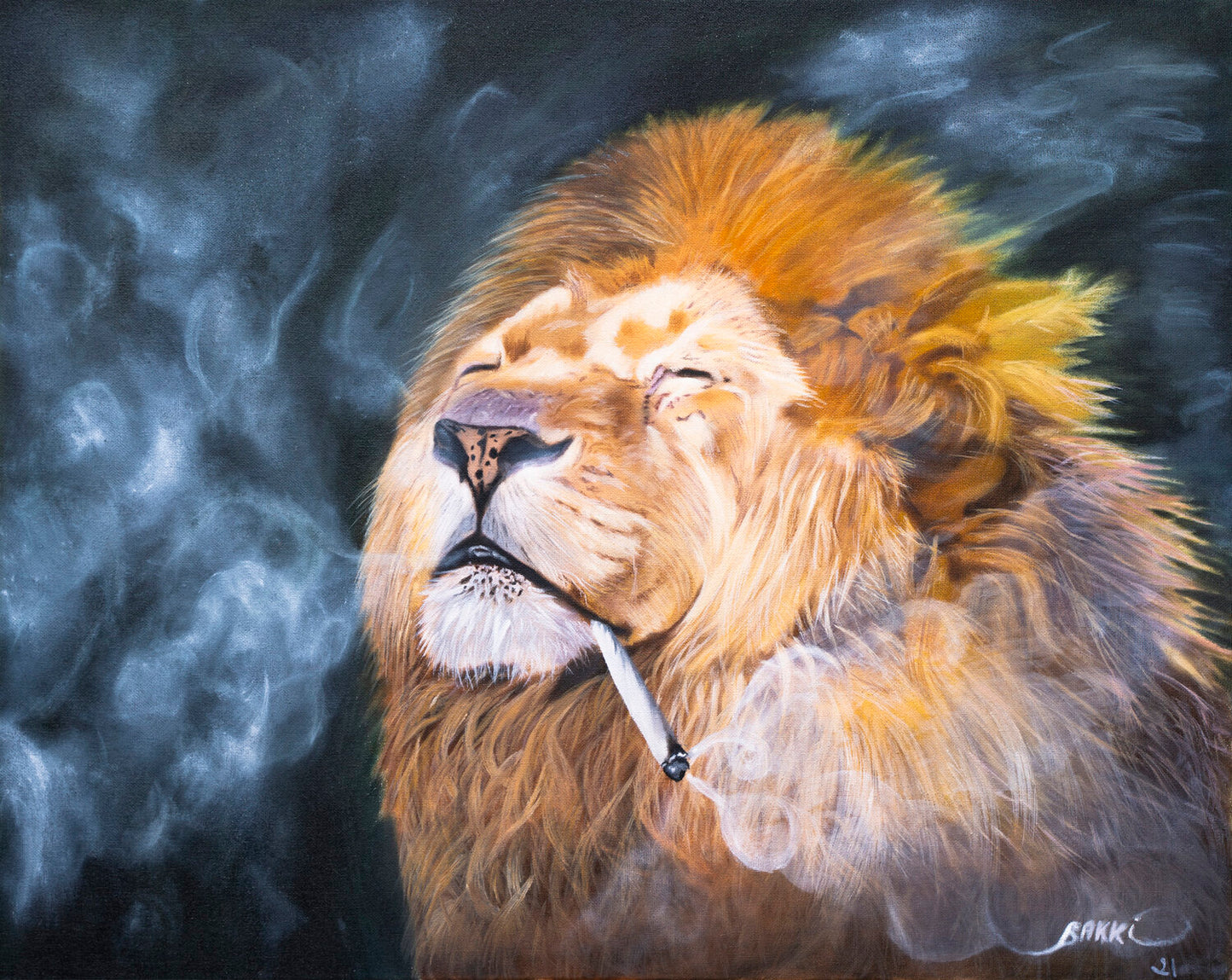 SMOKING LION